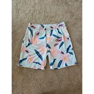 Sovereign Code Men's Teal Floral Swim Shorts Drawstring XL
